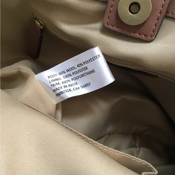 Lucky brand hobo topanga tan plaid bag nwt - Picture 12 of 13